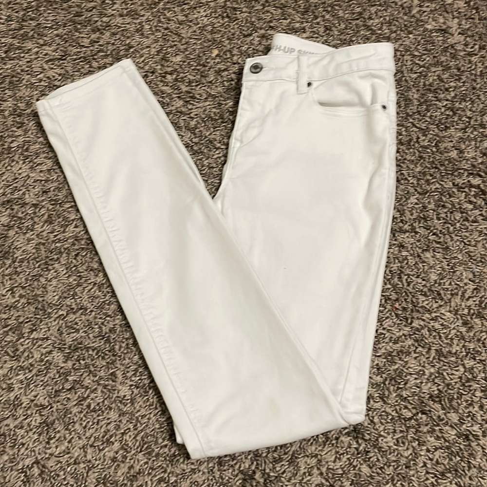 White joe boxer push up skinny jeans